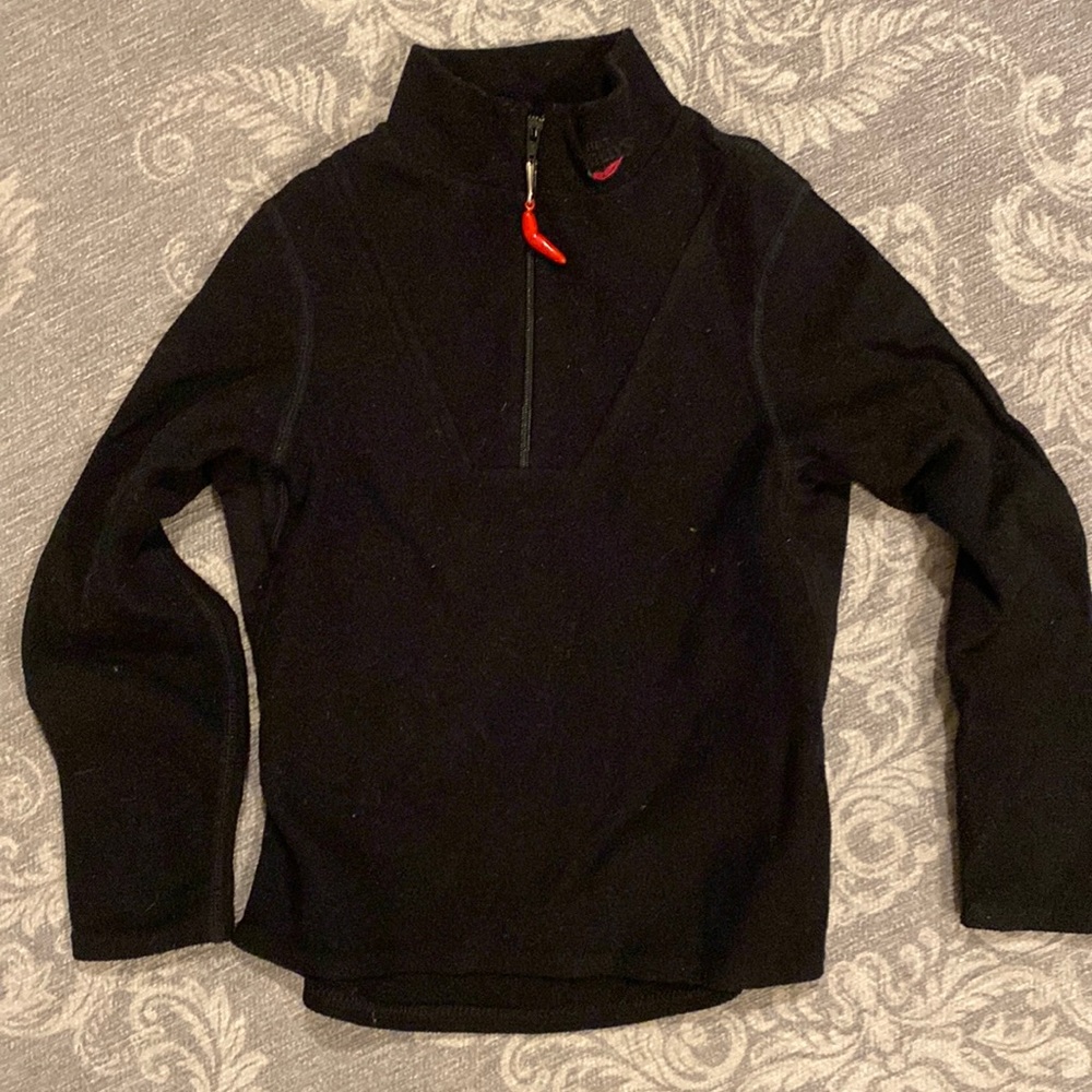 Hot Chillys fleece 1/4 size x-small with chili pepper charm on zipper